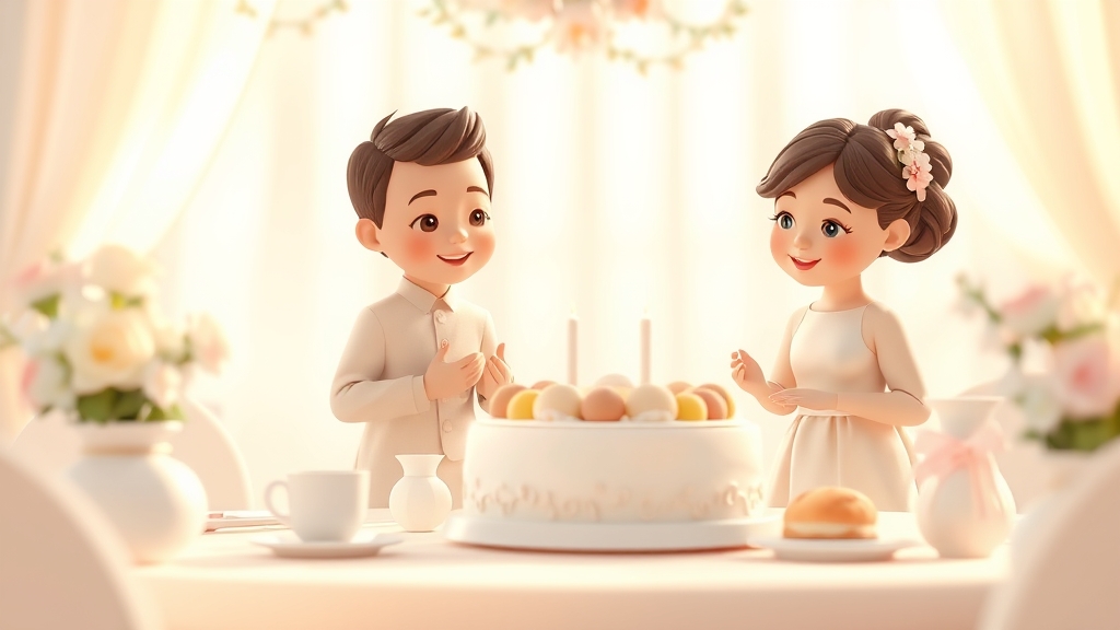 Ilustrație editorială 3D despre meniu pentru botez: cum alegi variante potrivite pentru invitați: pași simpli