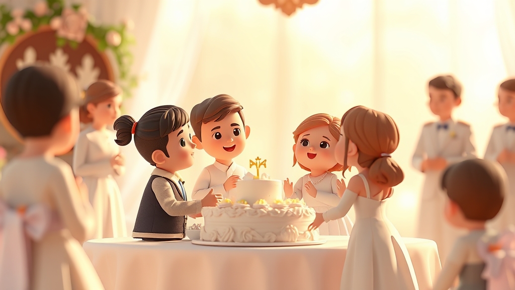 Ilustrație editorială 3D despre responsabilitățile nașilor la botez explicate clar: pași simpli